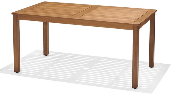 Mesa jardin extensible serie Brisa